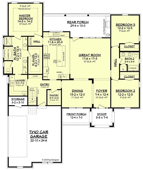 2 200 Sq Ft House Plans, 2100 Sf House Plans