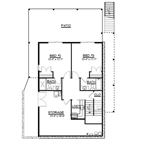 Lake House Plan with Loft