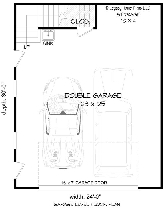 Traditional Garage Plan