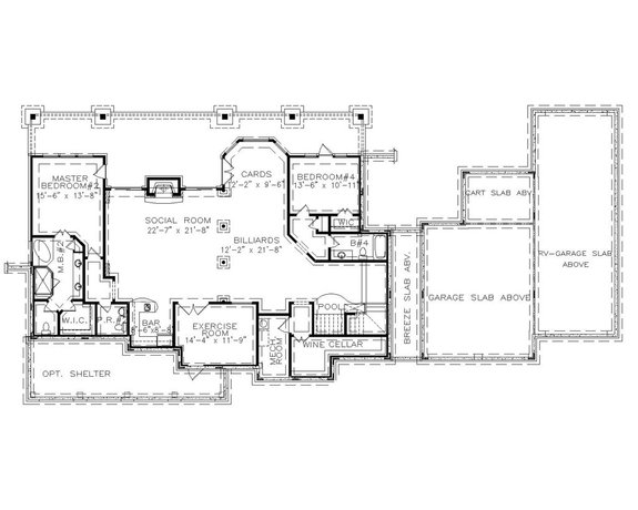 Country House Plan with Basement