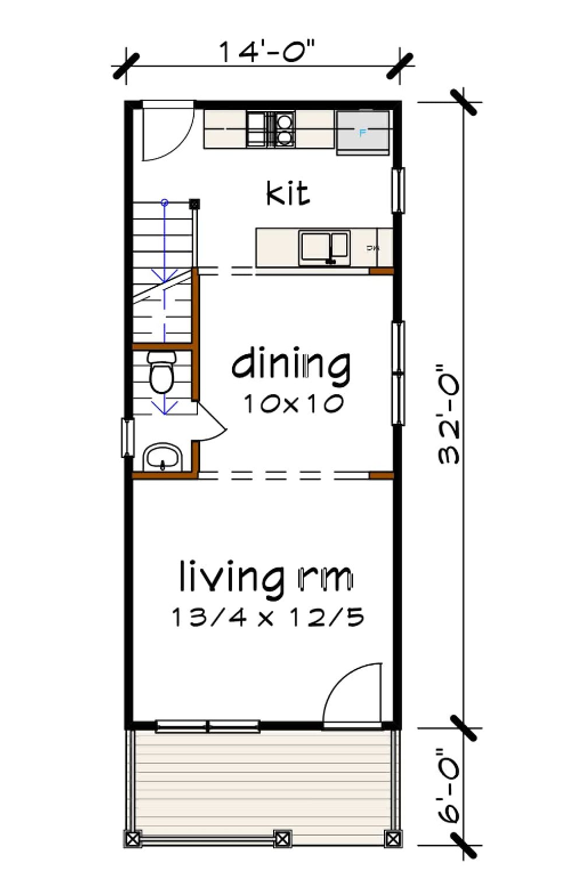 Stylish Narrow-Lot Design
