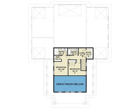 Small Modern Farmhouse Plan with Big Shop