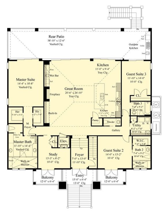 Modern House Plans from the Sater Design Collection