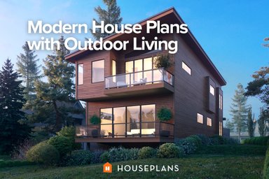 Modern House Plans with Outdoor Living