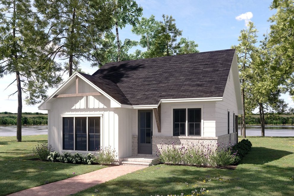 Open-Concept 1,000 Sq. Ft. House Plans with 2 Bedrooms
