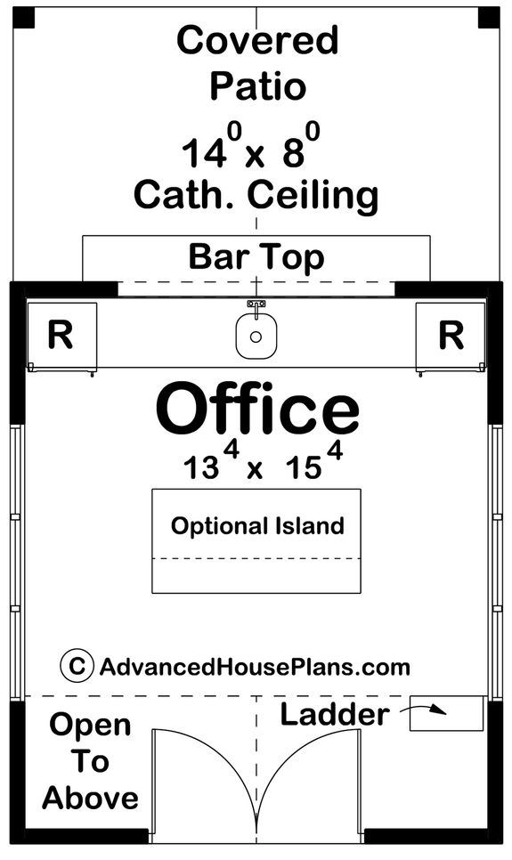 Pool House Plan with Country Charm