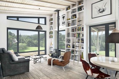 Storage Idea: Egg Crate Bookshelves