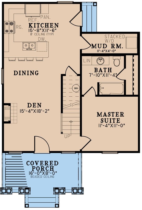 New House Plan with Country Curb Appeal