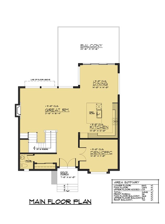 Hillside Narrow Lot House Plan
