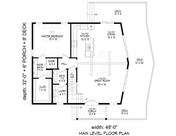 Modern Plan for Sloping Lot