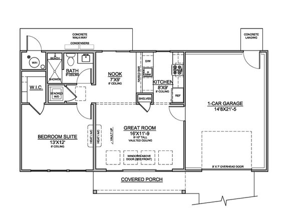 Tiny Modern House Layout