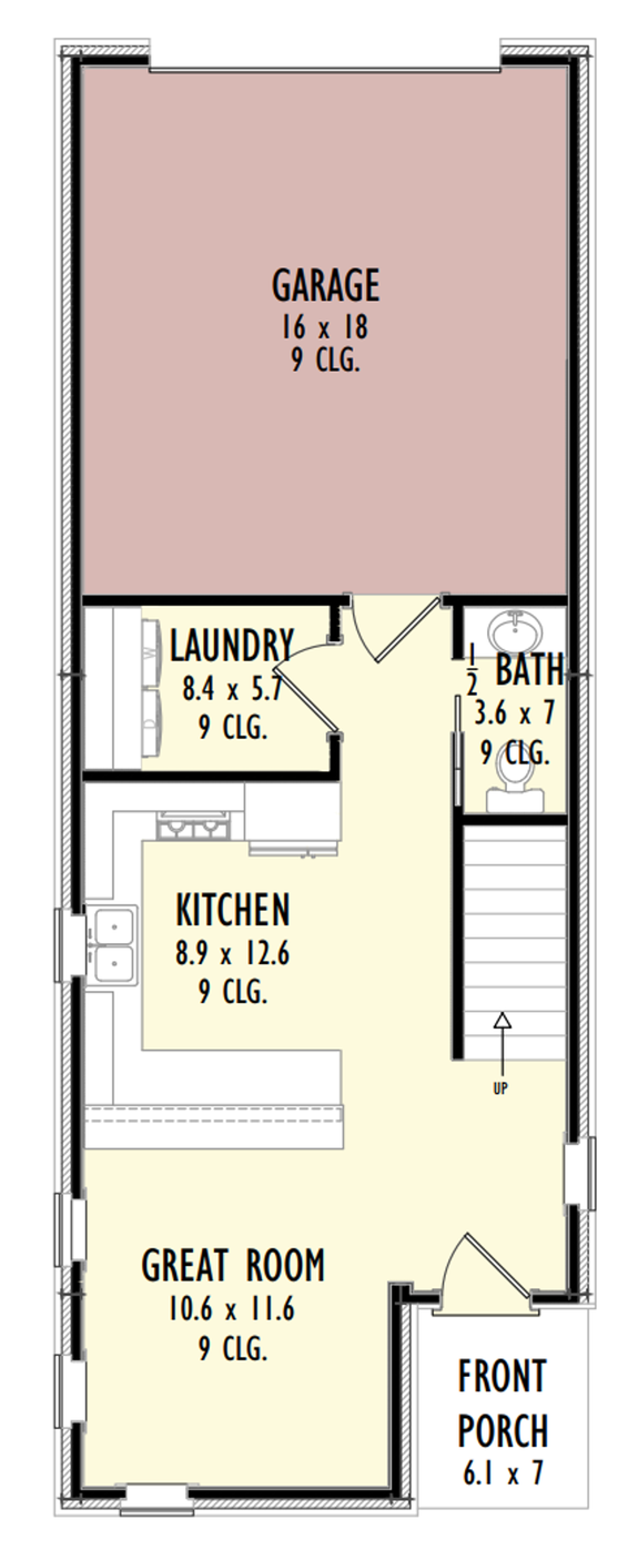 Contemporary Barndo Plan for Narrow Lot