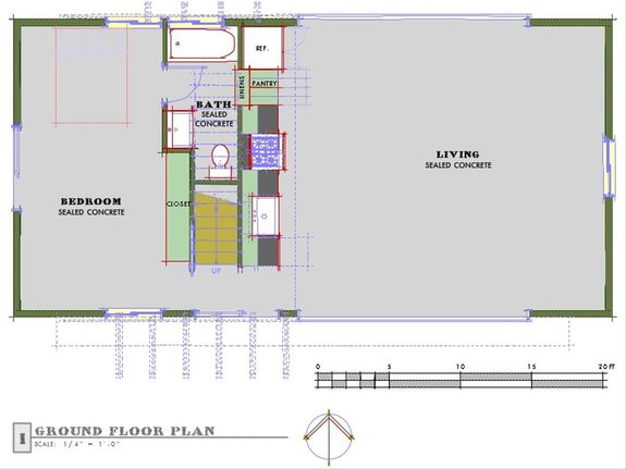 Breezy Barndominium Floor Plan