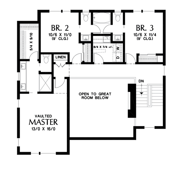 Contemporary Hillside Home with Garage