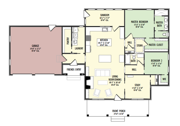 Modern Farmhouse Design with Sunroom