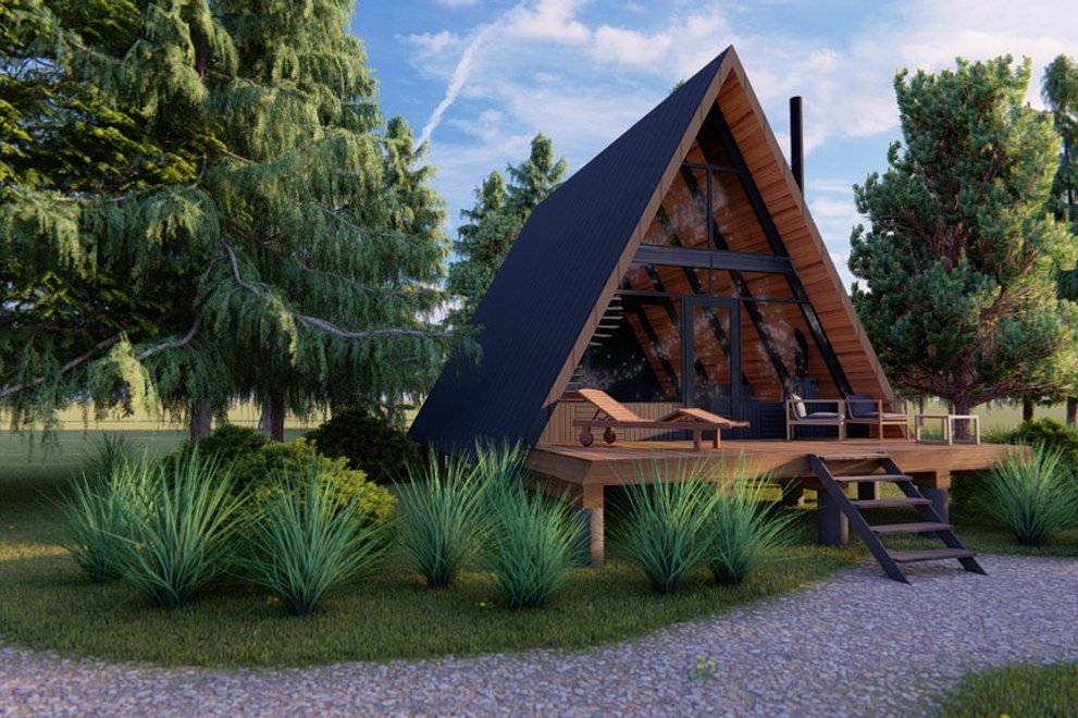 Cozy Winter Cabins: A Frame House Plans And More - Houseplans Blog -  Houseplans.Com