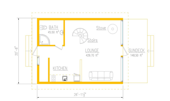 A-Frame House Plan with Loft