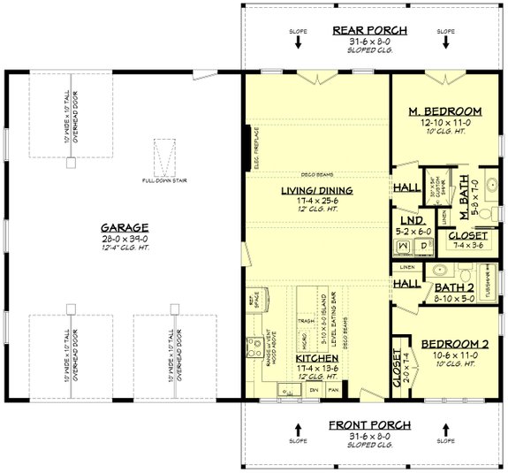 Two-Bedroom ADU Plan