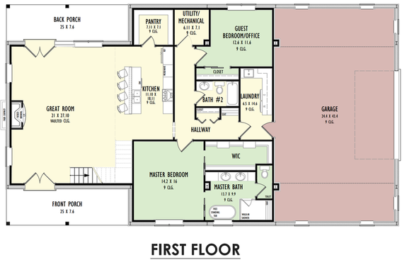 Barndominium Plan with Loft