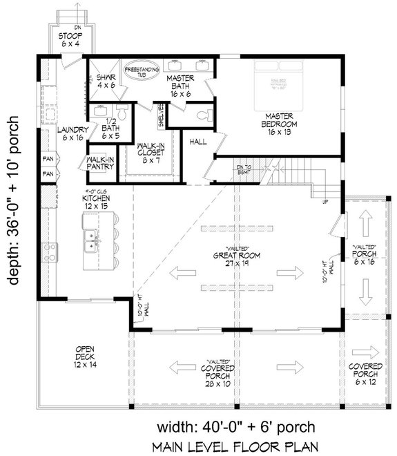 Luxe House Plan for Sloping Lot