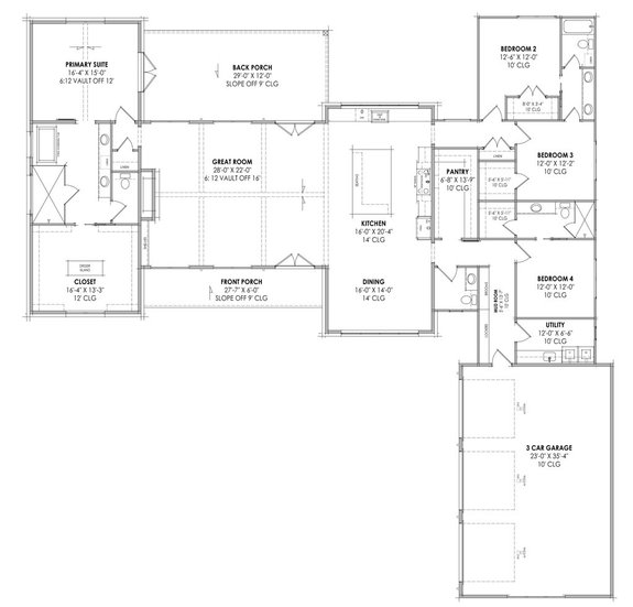 Modern 3,200 Sq. Ft. House Plan