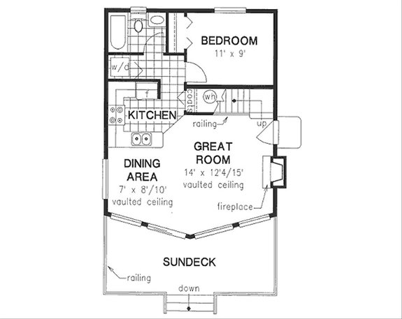 Tiny A-Frame Floor Plan