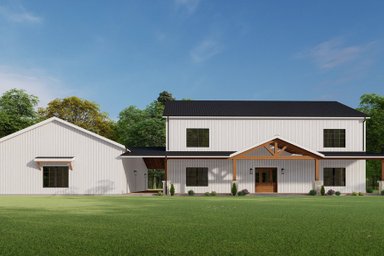 Barndominium with In-Law Suite Plans