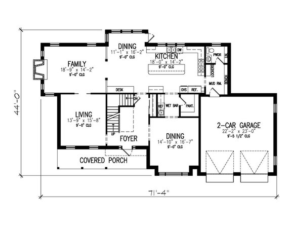Family-Friendly Farmhouse Plan