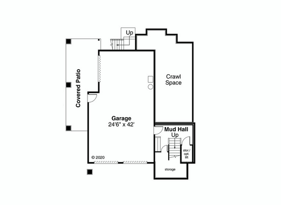 Modern Hillside Home Plan