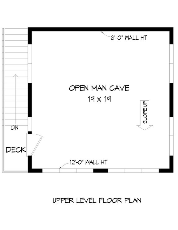 Garage Plan with Private Studio