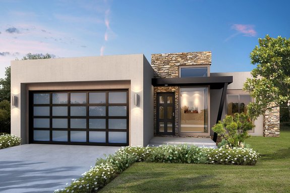 Small One Story 2 Bedroom Retirement House Plans