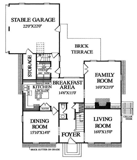 Two-Story Cape Cod Plan