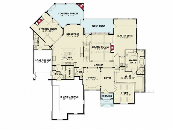 European Five-Bed Plan