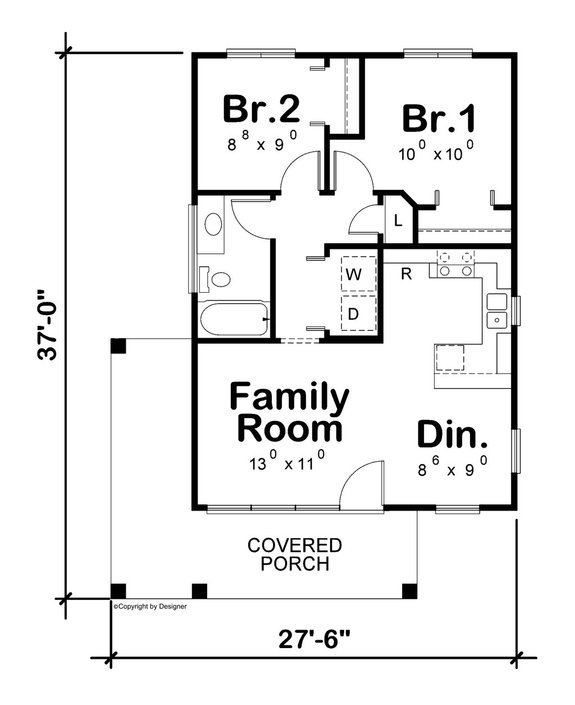 Stylish Tiny House Plan