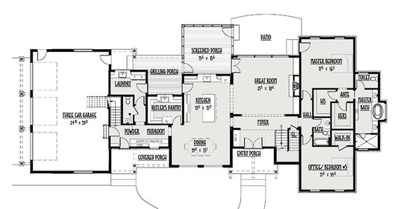 Barndominium Floor Plan with 5 Bedrooms and 2 Stories