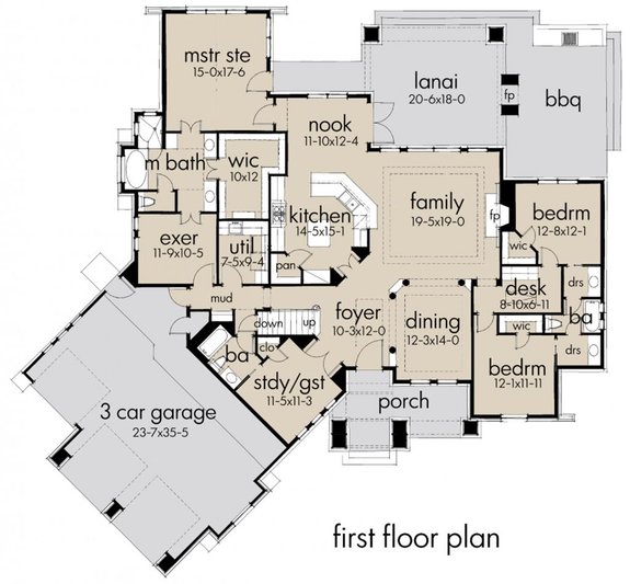 Three-Bedroom Craftsman Plan