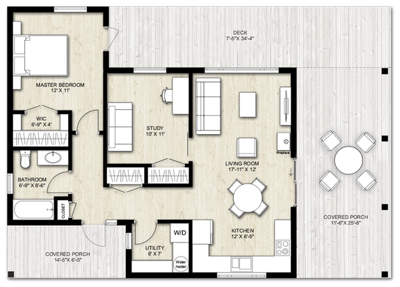 Modest Mid-Century House Plan