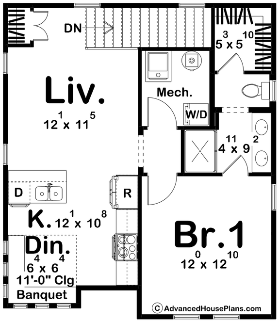 Tiny Modern Victorian Plan