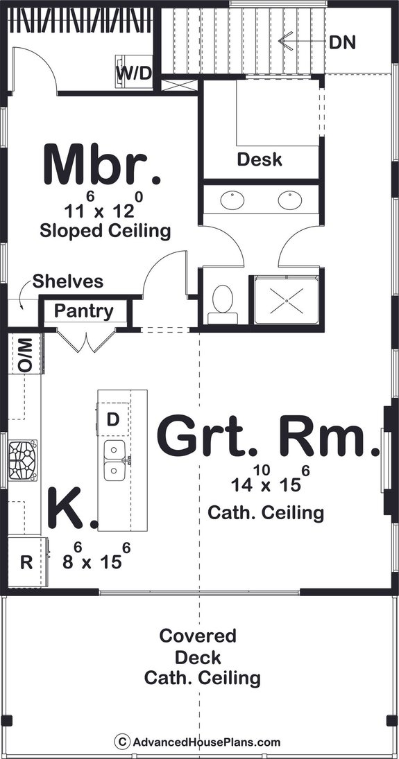 Modern Garage Apartment Plan