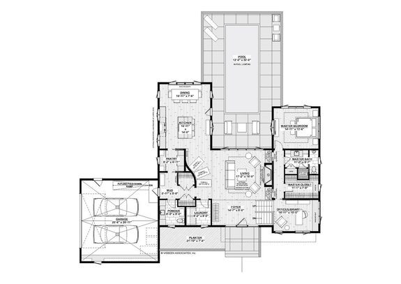 Luxury Modern House Plan with a Basement