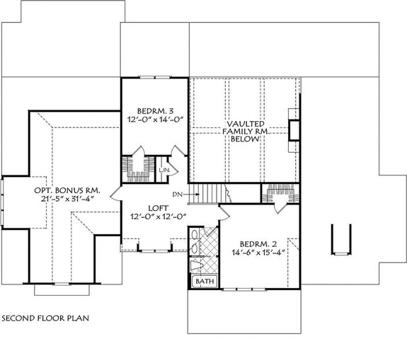 Modern Farmhouse Plan 927-1013 - Upper Floor Plan