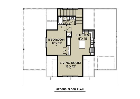 Shop with Upstairs Apartment Plan