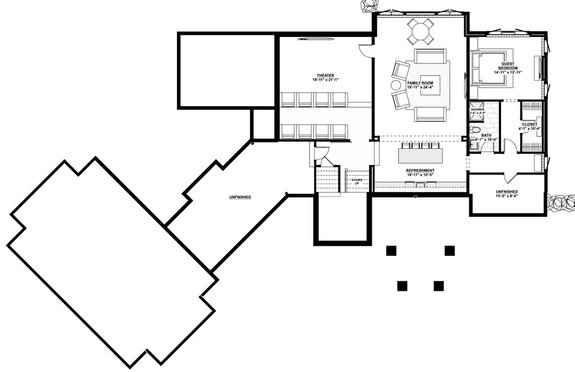 Luxurious Home Plan with Theater