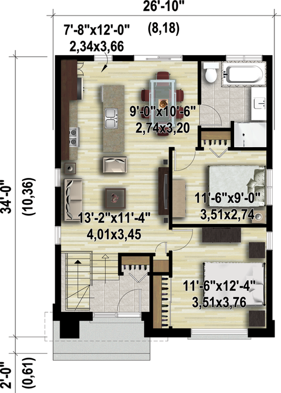800 Square Foot House Plans