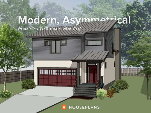 Modern And Cool Shed Roof House Plans Houseplans Blog Houseplans Com