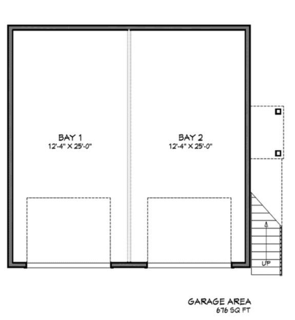 Garage Apartment Plan with Craftsman Style
