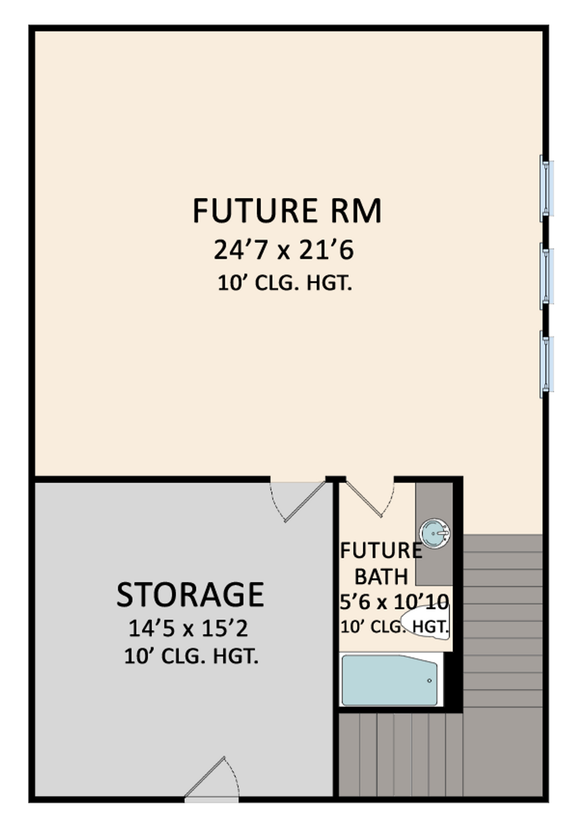 Farmhouse Plan with Four-Car Garage
