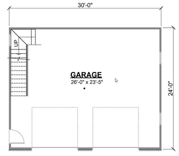 Craftsman Style 2 Car Garage