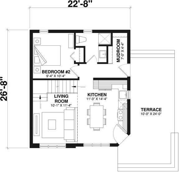 Cozy 2 Bed 2 Bath 1,000 Sq. Ft. Plans - Houseplans Blog