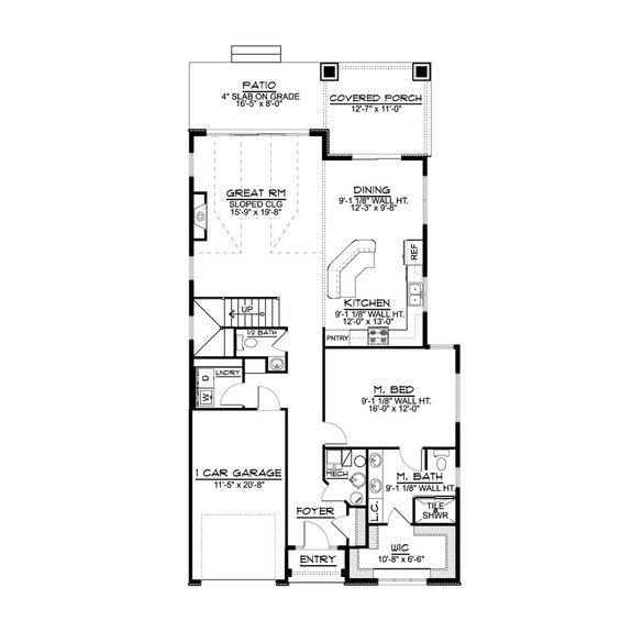 Traditional House Plan 1064-108 - Main Floor Plan